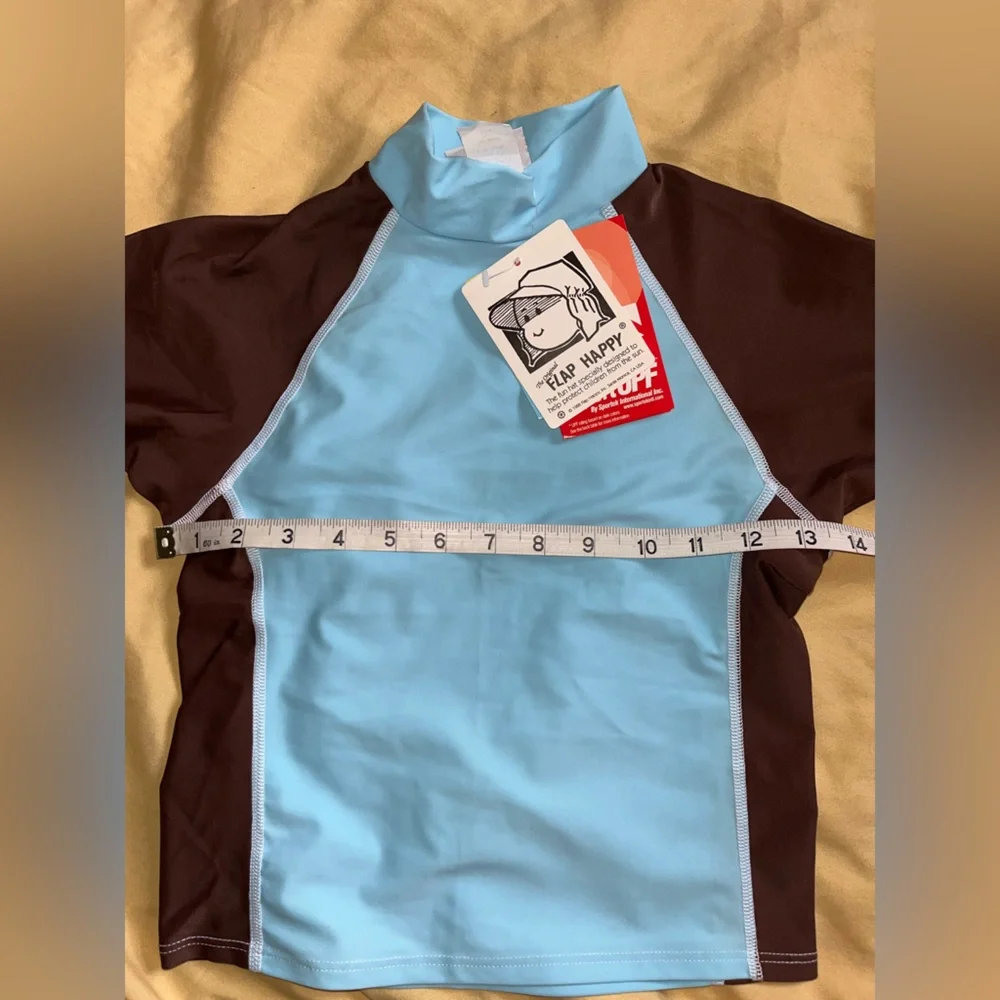 Flap Happy Kids UV 50 NWT Rash Guard Short Sleeve Swim Top Size 6